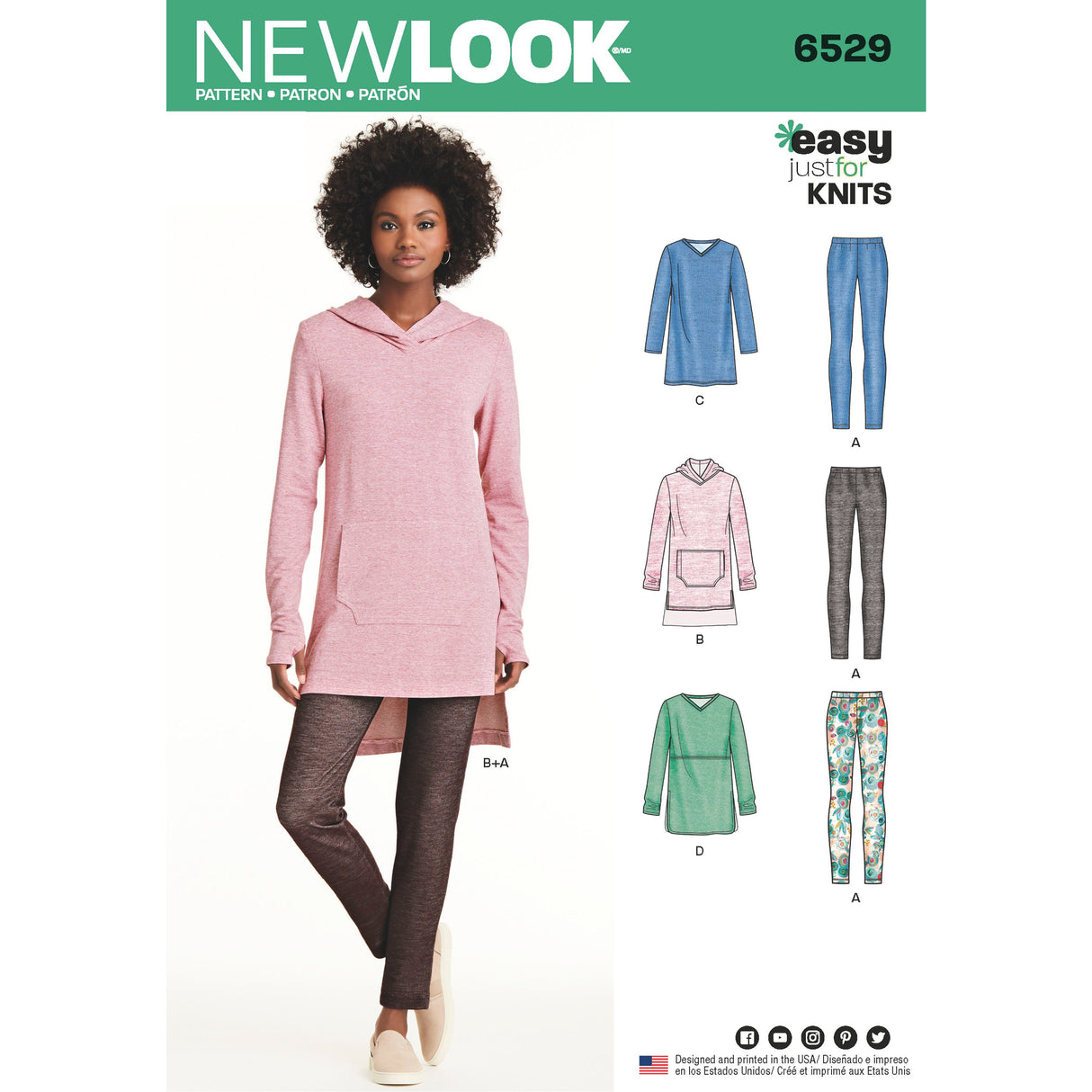 Patron New Look n°6529 – Ensemble décontracté pour femme