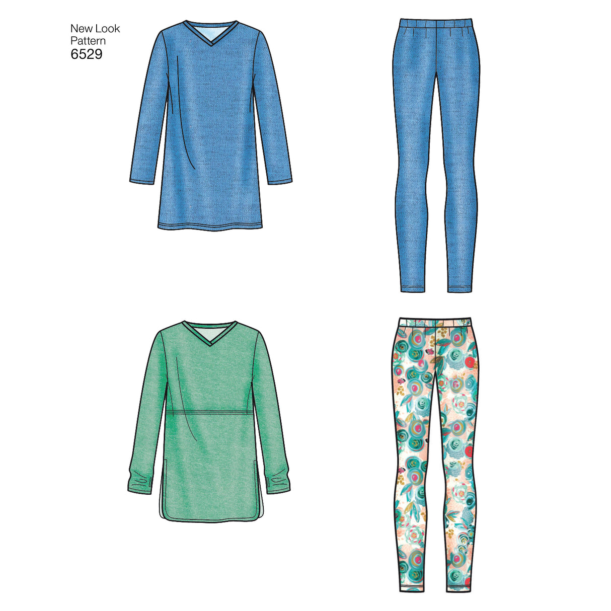 Patron New Look n°6529 – Ensemble décontracté pour femme