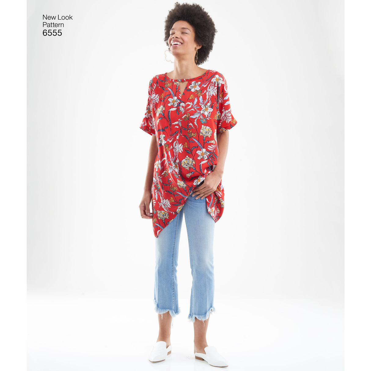 Patron New Look n°6555 – Blouse féminine à encolure ajourée
