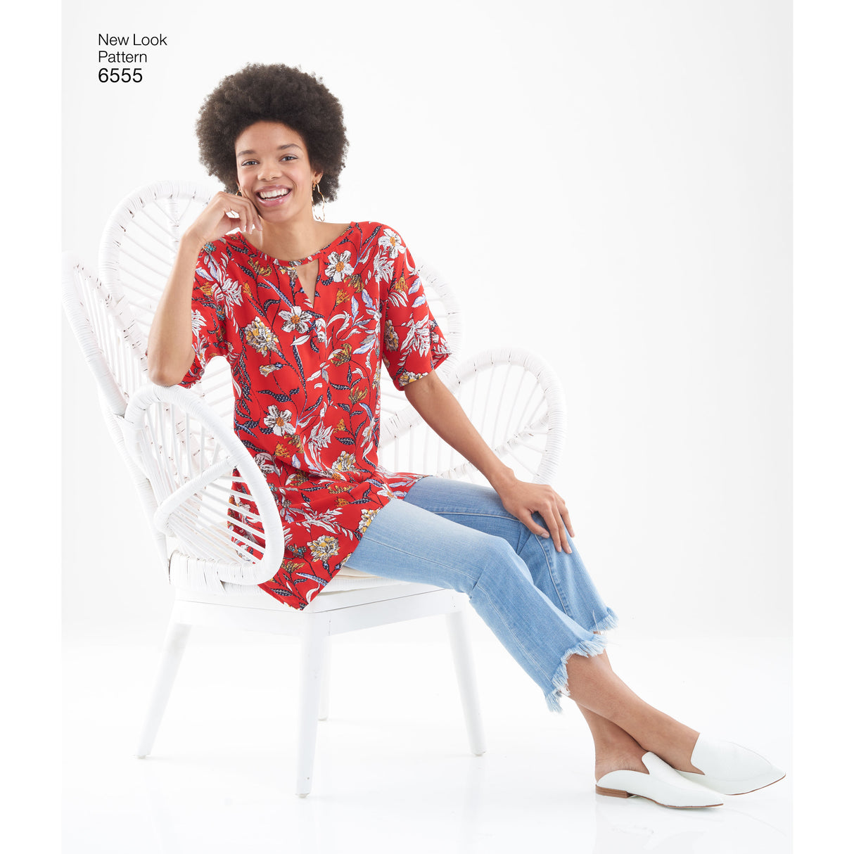 Patron New Look n°6555 – Blouse féminine à encolure ajourée