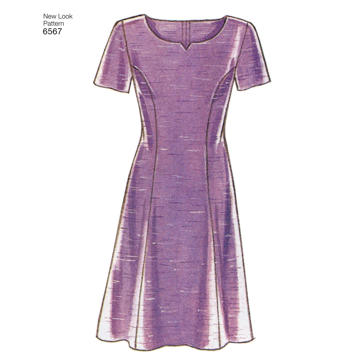 Patron New Look n°6567 - Robe ajustée et évasée