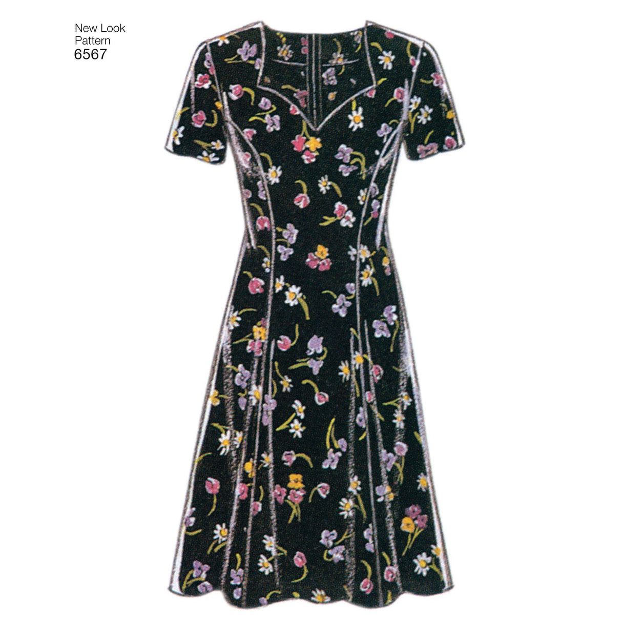 Patron New Look n°6567 - Robe ajustée et évasée