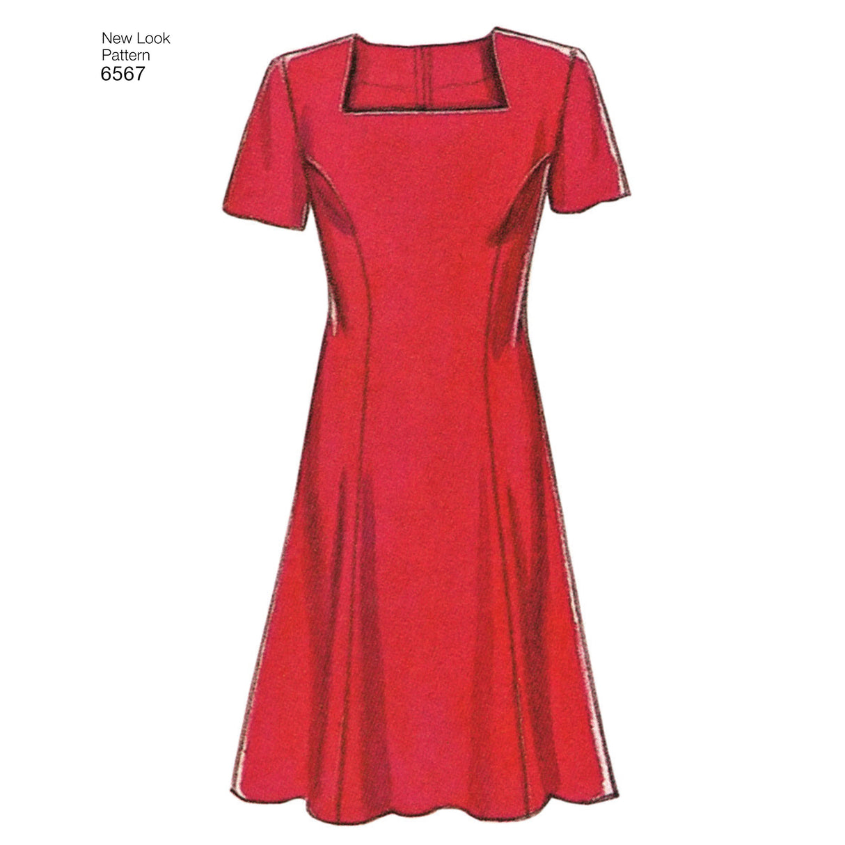 Patron New Look n°6567 - Robe ajustée et évasée