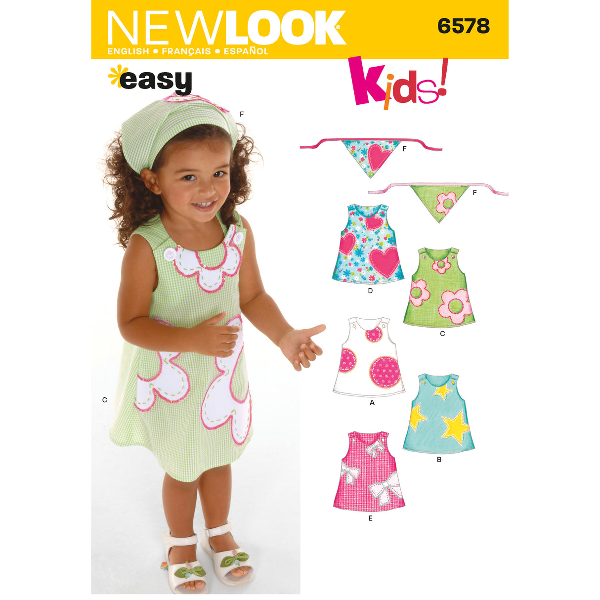 Patron New Look n°6578 – Robe chasuble pour enfant