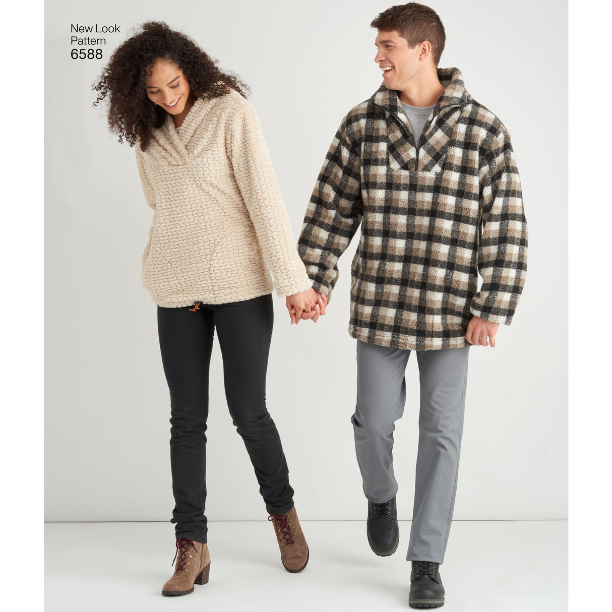 Patron New Look n°6588 – Pull unisexe avec ou sans capuche