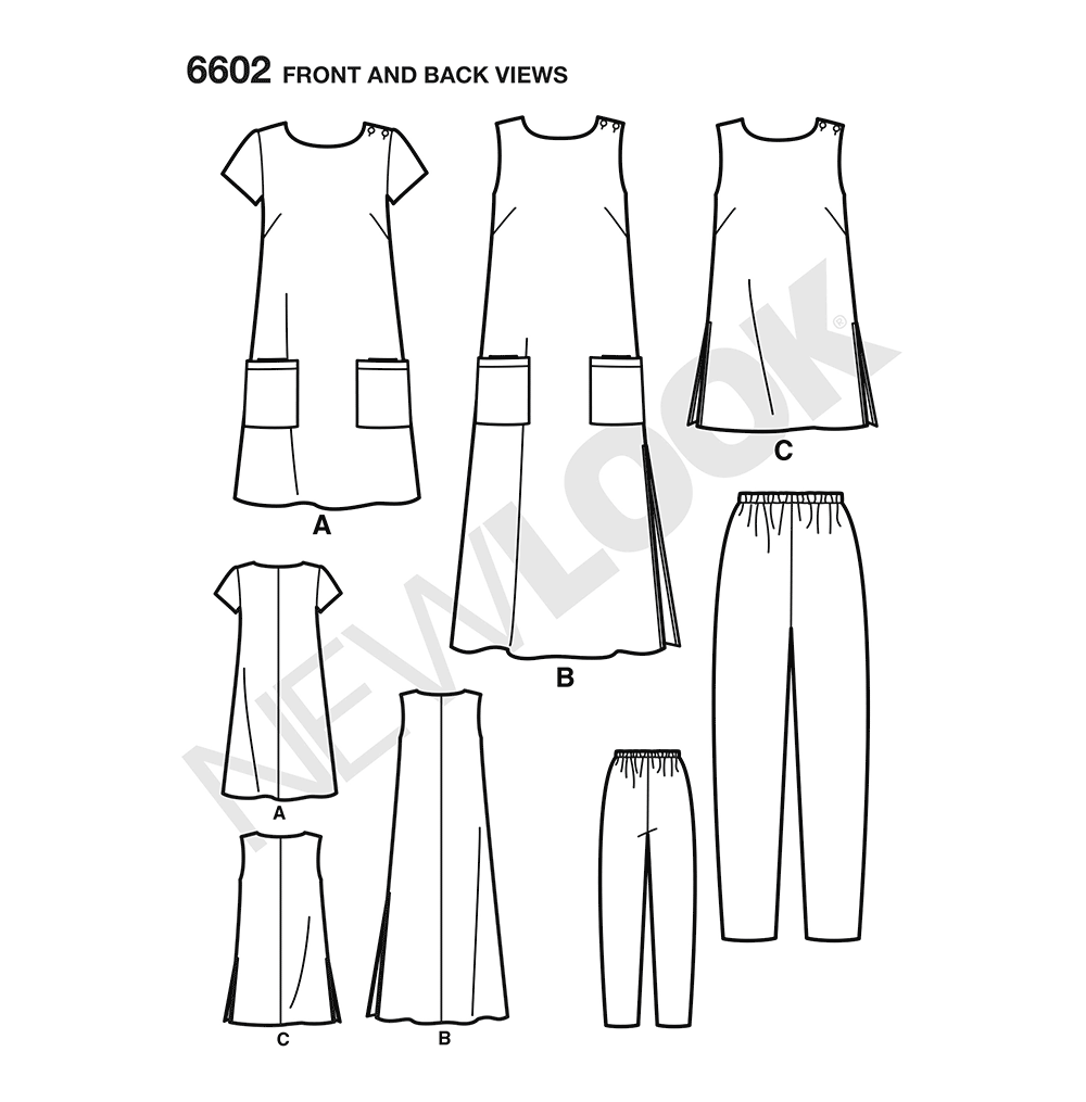 Patron New Look n°6602 - Robe