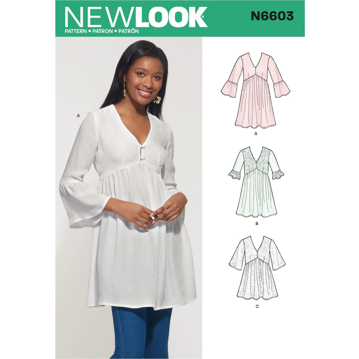 Patron New Look n°6603 - Blouse femme