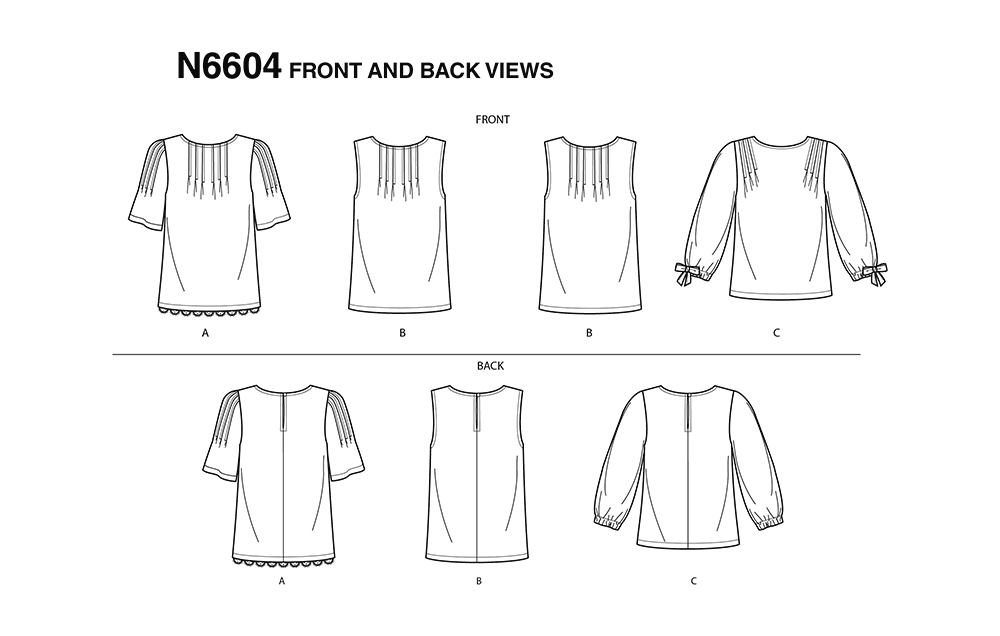 Patron New Look n°6604 - Blouse femme