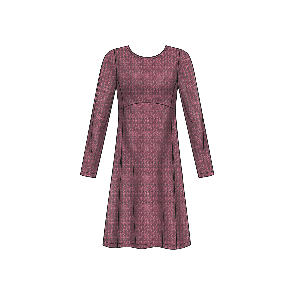Patron New Look n°6632 - Robe pull avec variations de manches et col bénitier