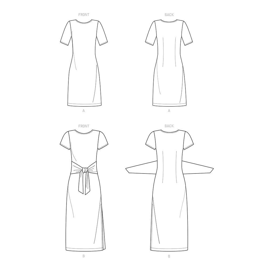 Patron New Look n°6650 - Robe pull femme