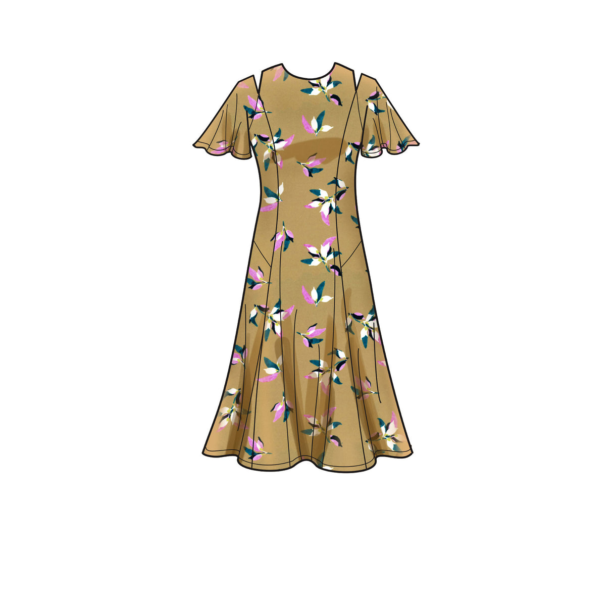 Patron New Look n°6652 - Robe ajustée et évasée