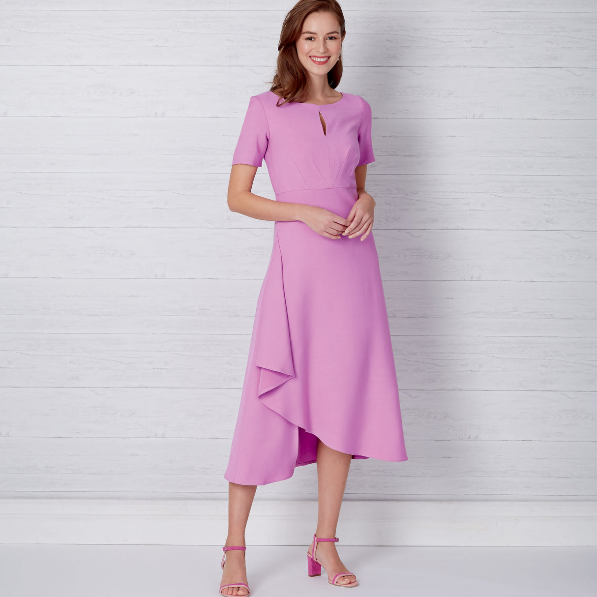 Patron New Look n°6655 - Robe asymétrique