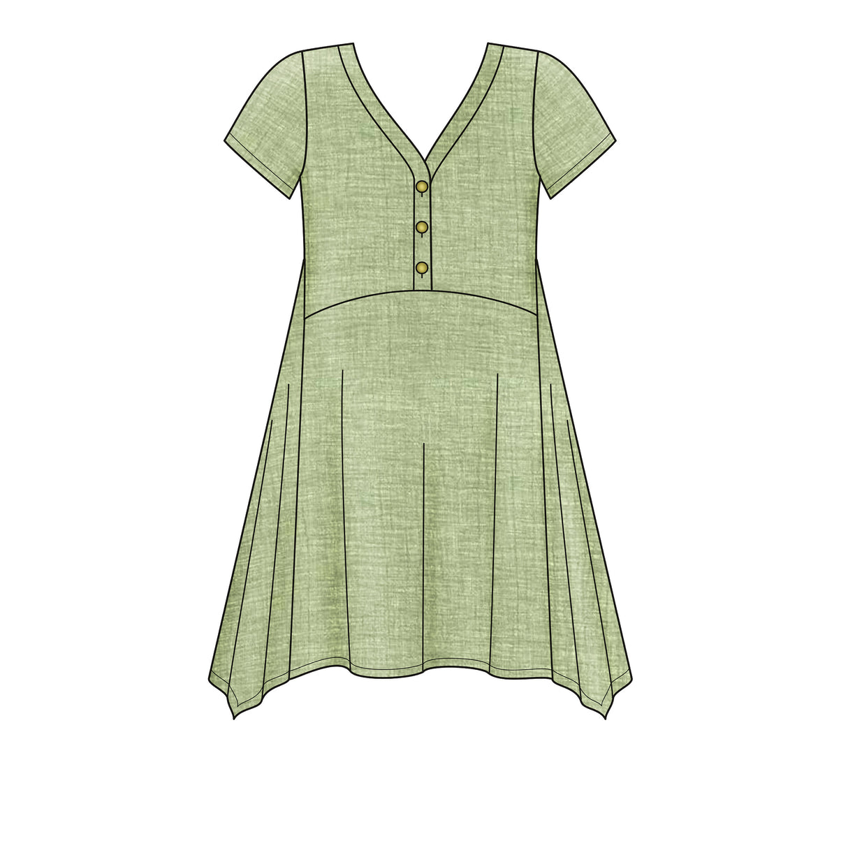 Patron New Look n°6658 - Top évasé pour femme
