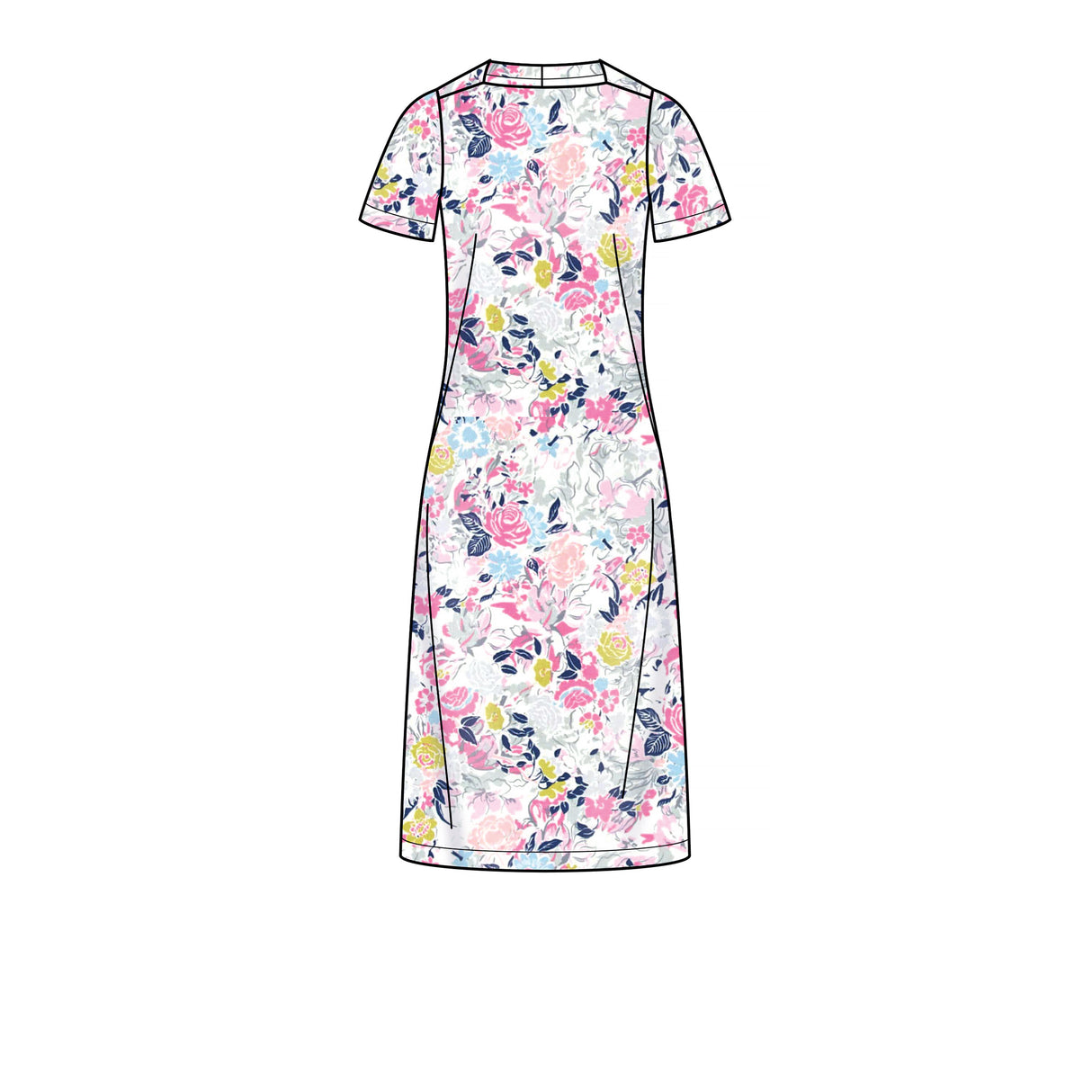 Patron New Look n°6667 - Robe droite élégante