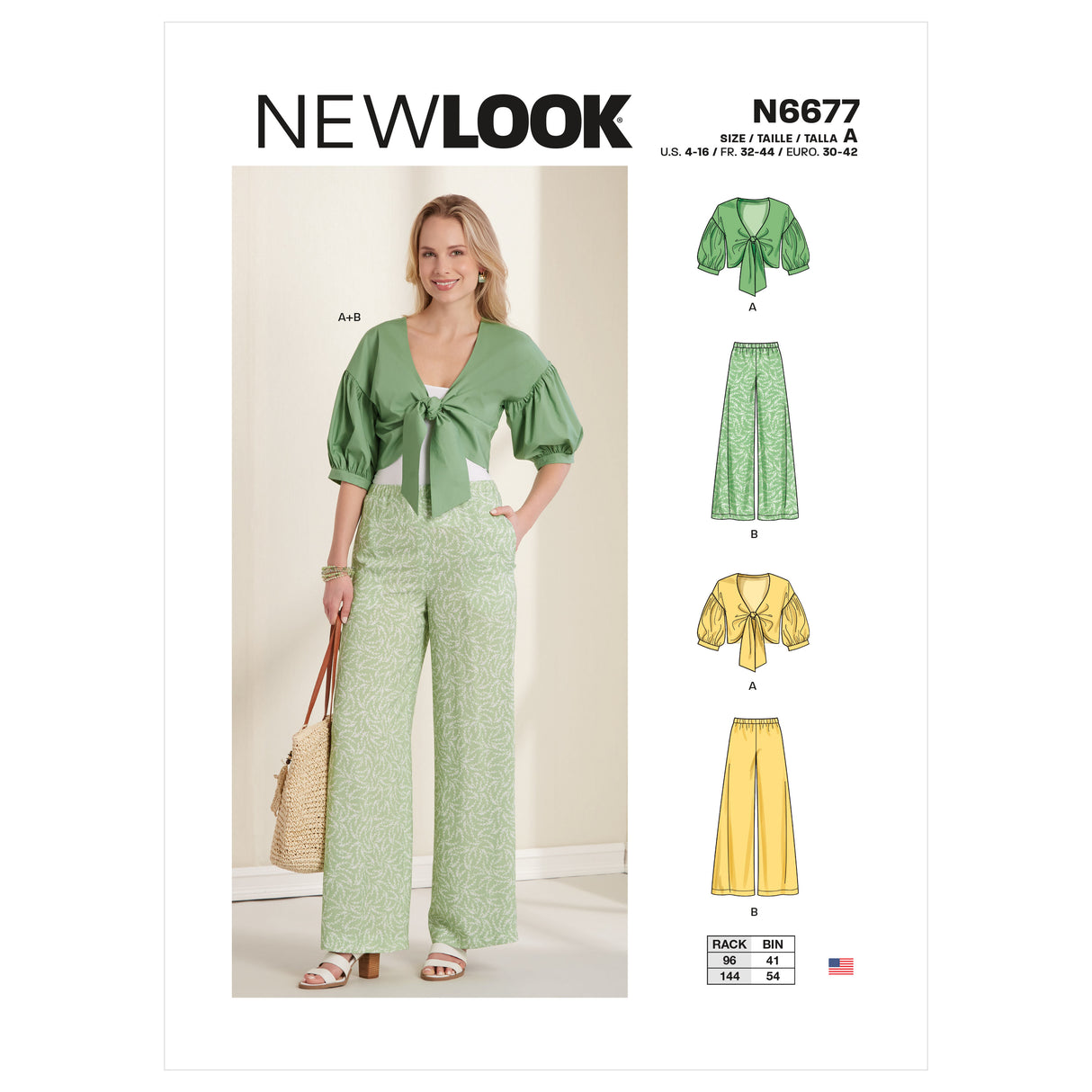 Patron New Look n°6677 - Veste et pantalon pour femme