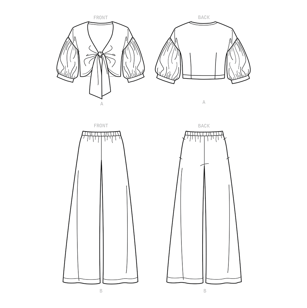 Patron New Look n°6677 - Veste et pantalon pour femme