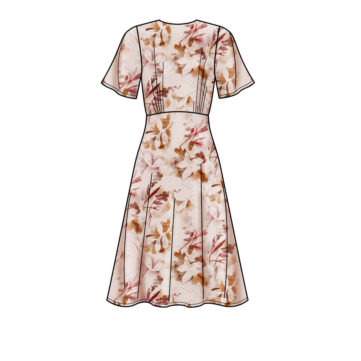 Patron New Look n°6682 - Robe fluide cintrée pour femme