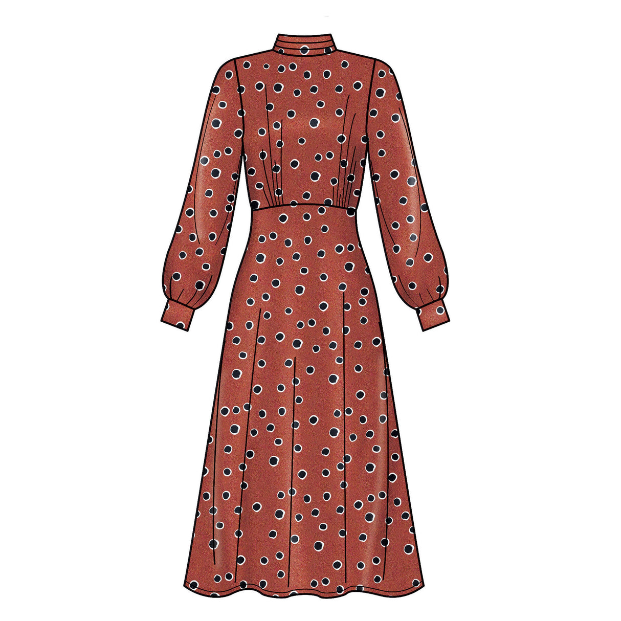 Patron New Look n°6682 - Robe fluide cintrée pour femme