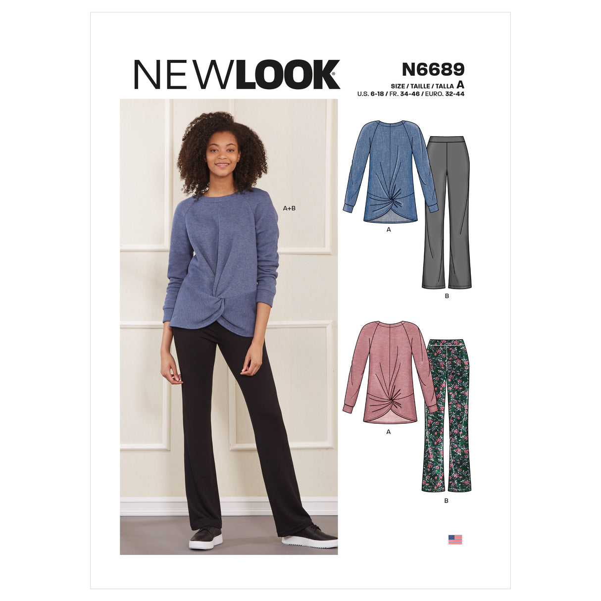 Patron New Look n°6689 - Ensemble Tunique et Legging