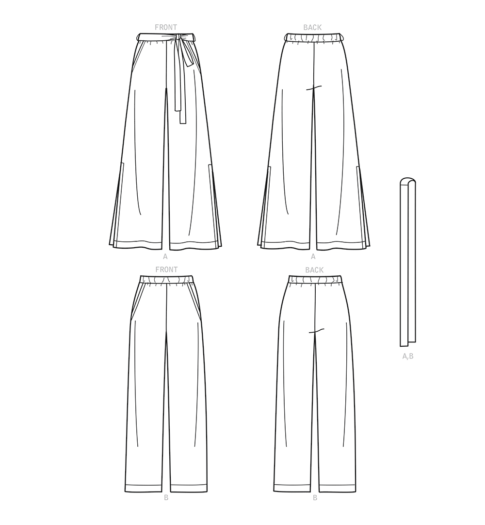Patron New Look n°6691 - Pantalon fluide à poches pour femme