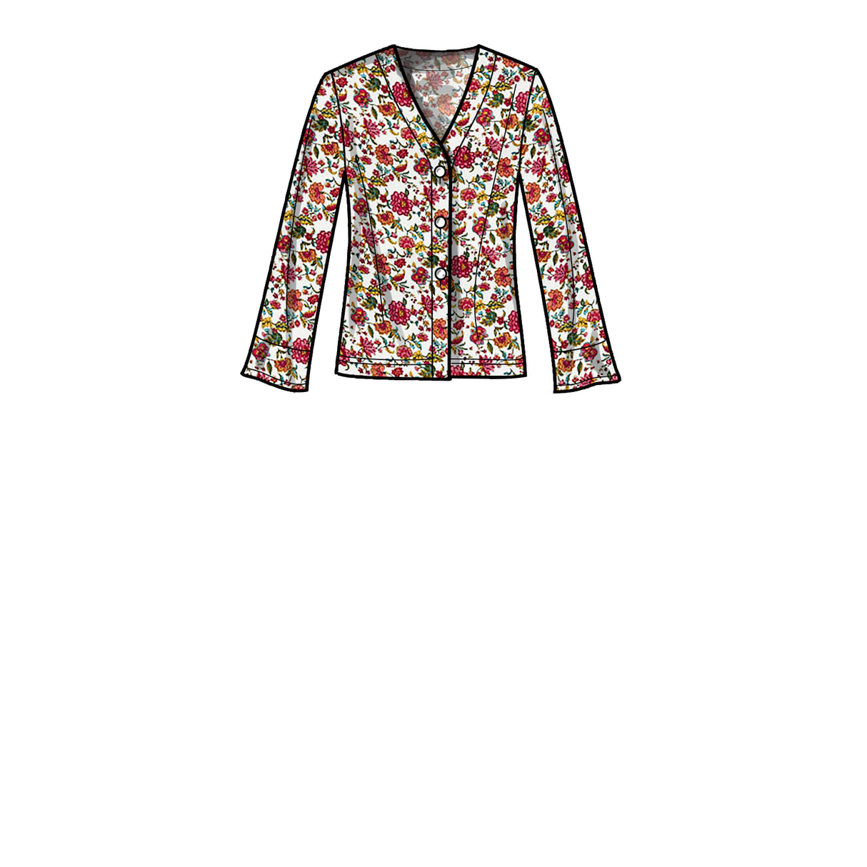 Patron New Look n°6711 - Ensemble cardigan et pantalon évasé