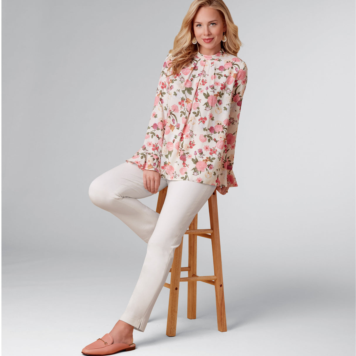 Patron New Look n°6712 - Ensemble top plissé et pantalon ajusté