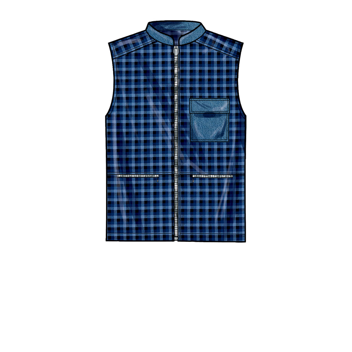 Patron New Look n°6713 - Veste zippée unisexe