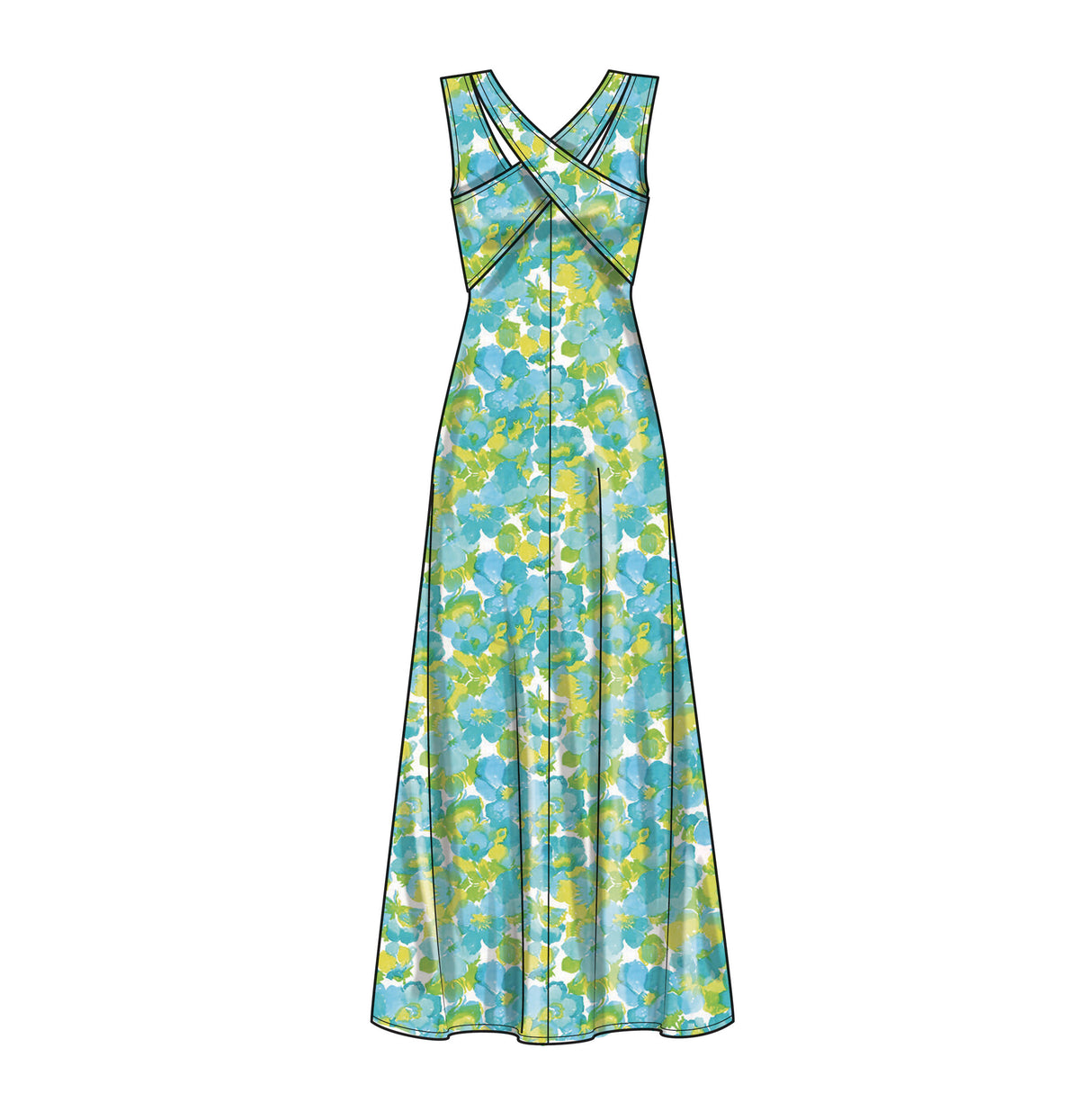 Patron New Look n°6717 - Robe longue avec variantes