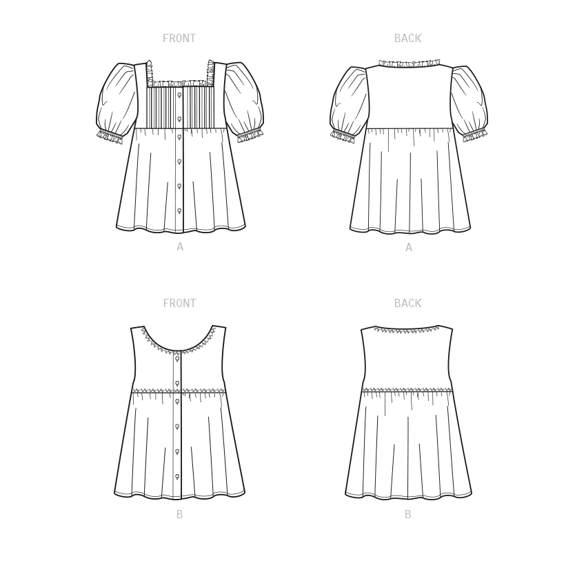 Patron New Look n°6719 - Hauts boutonnés pour femme