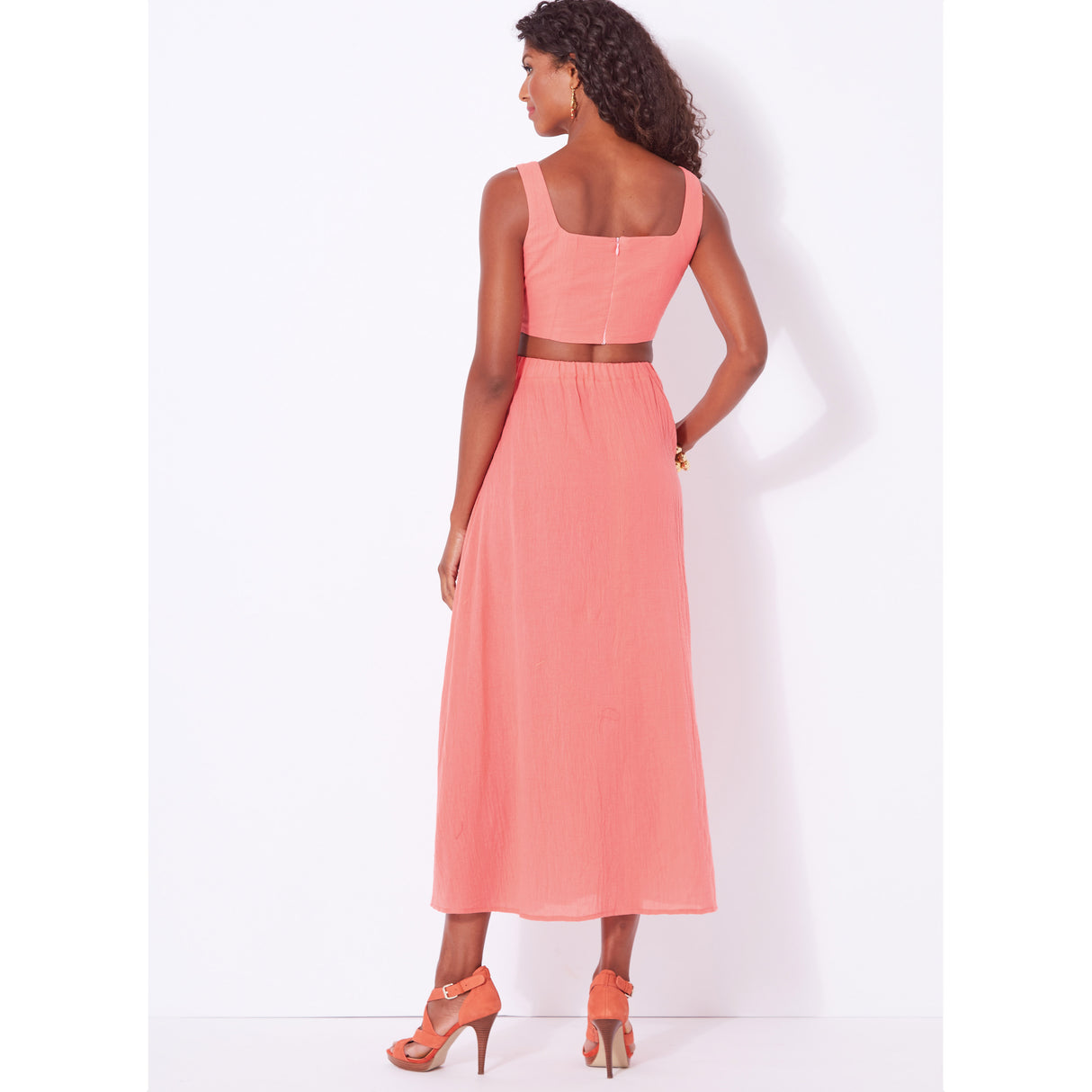 Patron New Look n°6722 - Ensemble jupe portefeuille et haut court