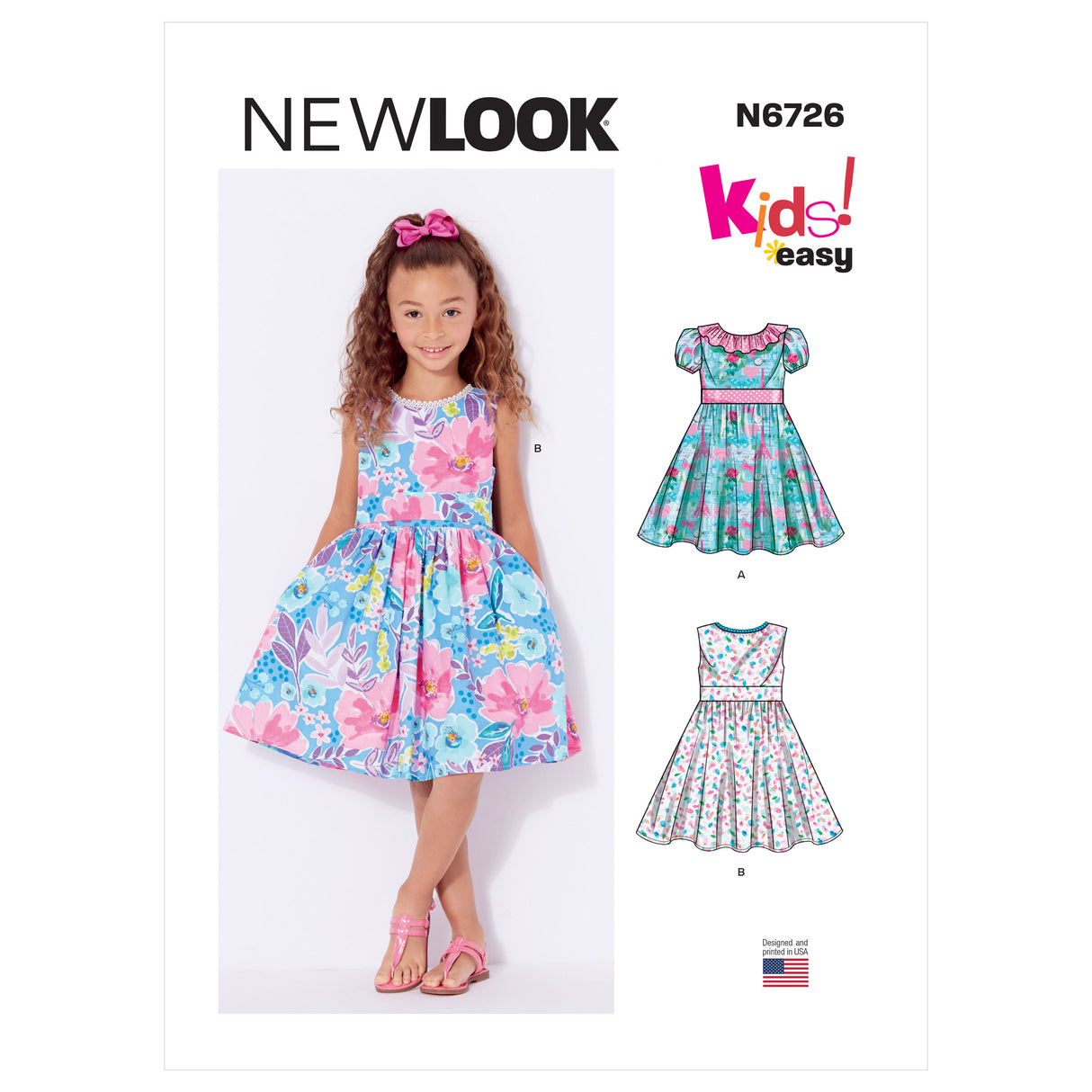 Patron New Look n°6726 - Robe pour enfant
