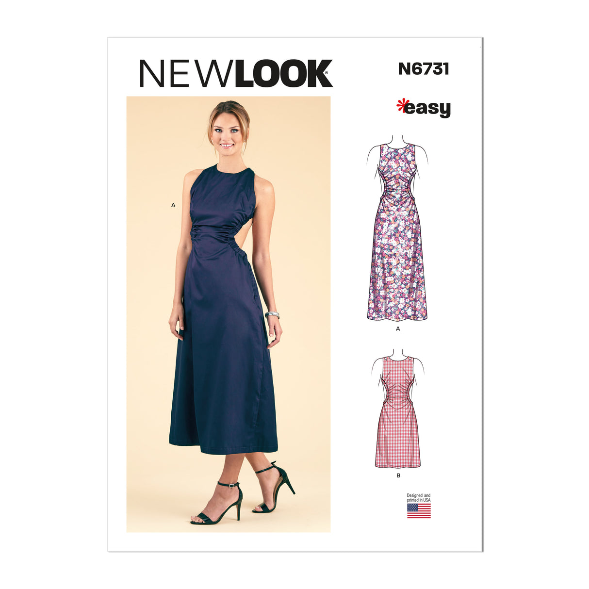 Patron New Look n°6731 - Robe à découpes élégante