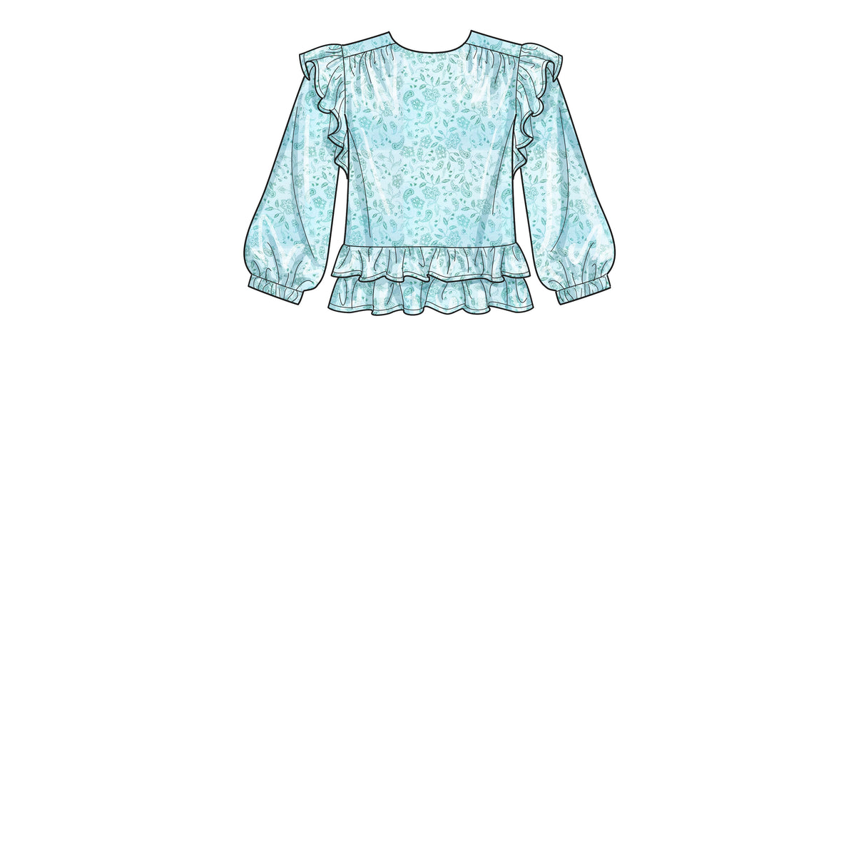 Patron New Look n°6732 - Top féminin avec variantes