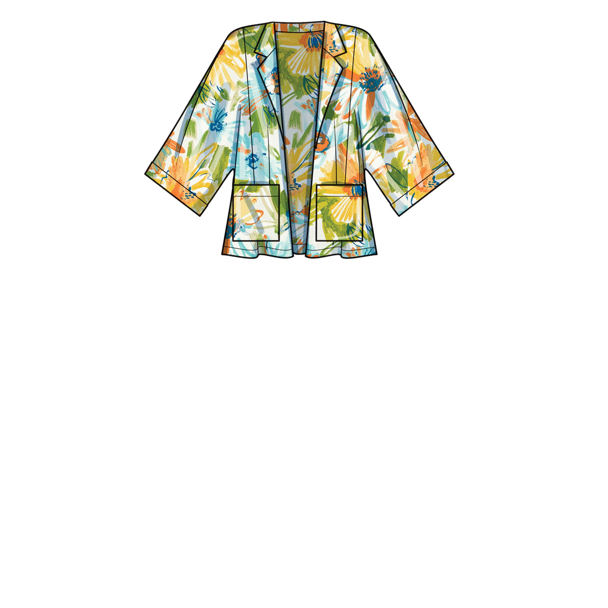 Patron New Look n°6737 - Veste, haut cache-cœur et short