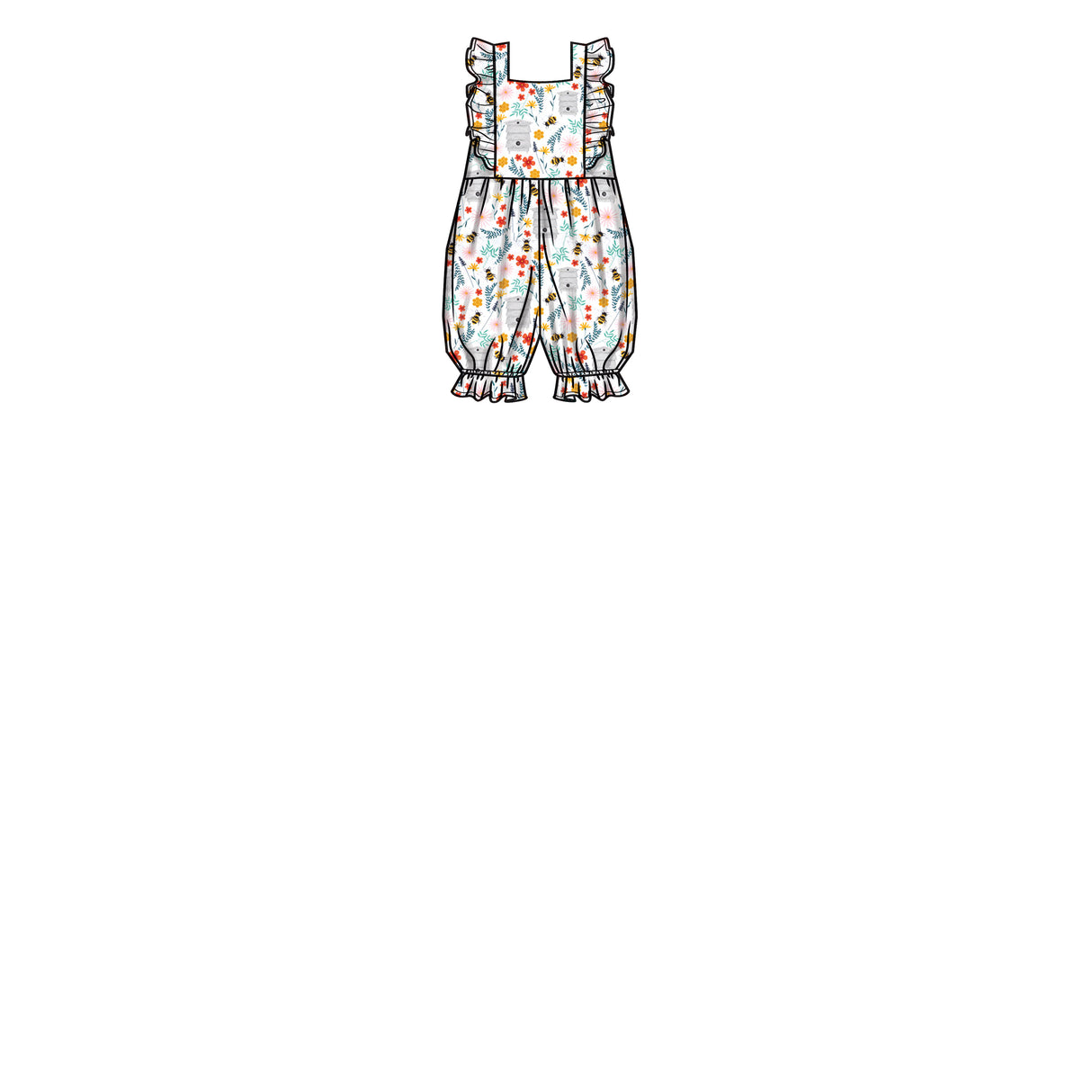 Patron New Look n°6738 - Barboteuses et robe pour bébés
