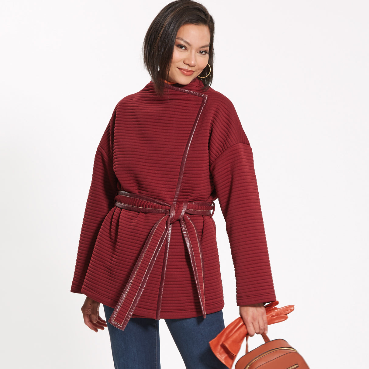 Patron New Look n°6742 – Manteau enveloppant