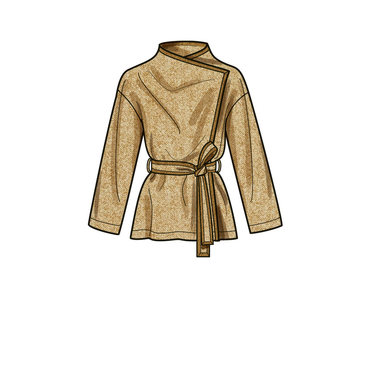 Patron New Look n°6742 – Manteau enveloppant