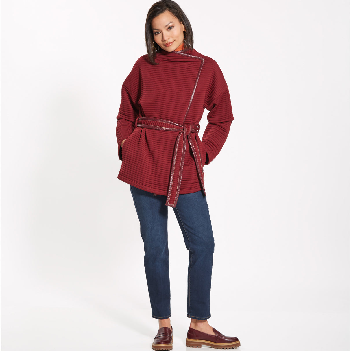 Patron New Look n°6742 – Manteau enveloppant