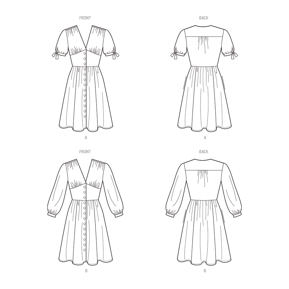 Patron New Look n°6749 – Robe boutonnée pour femme