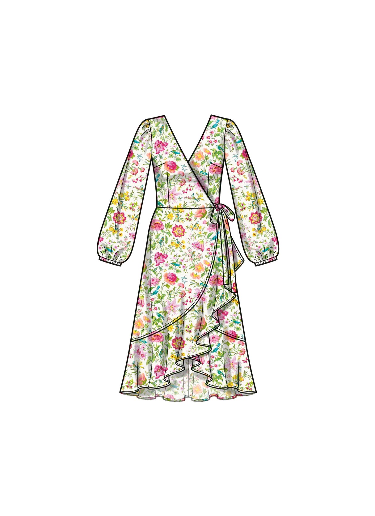 Patron New Look n°6750 – Robe portefeuille avec variations