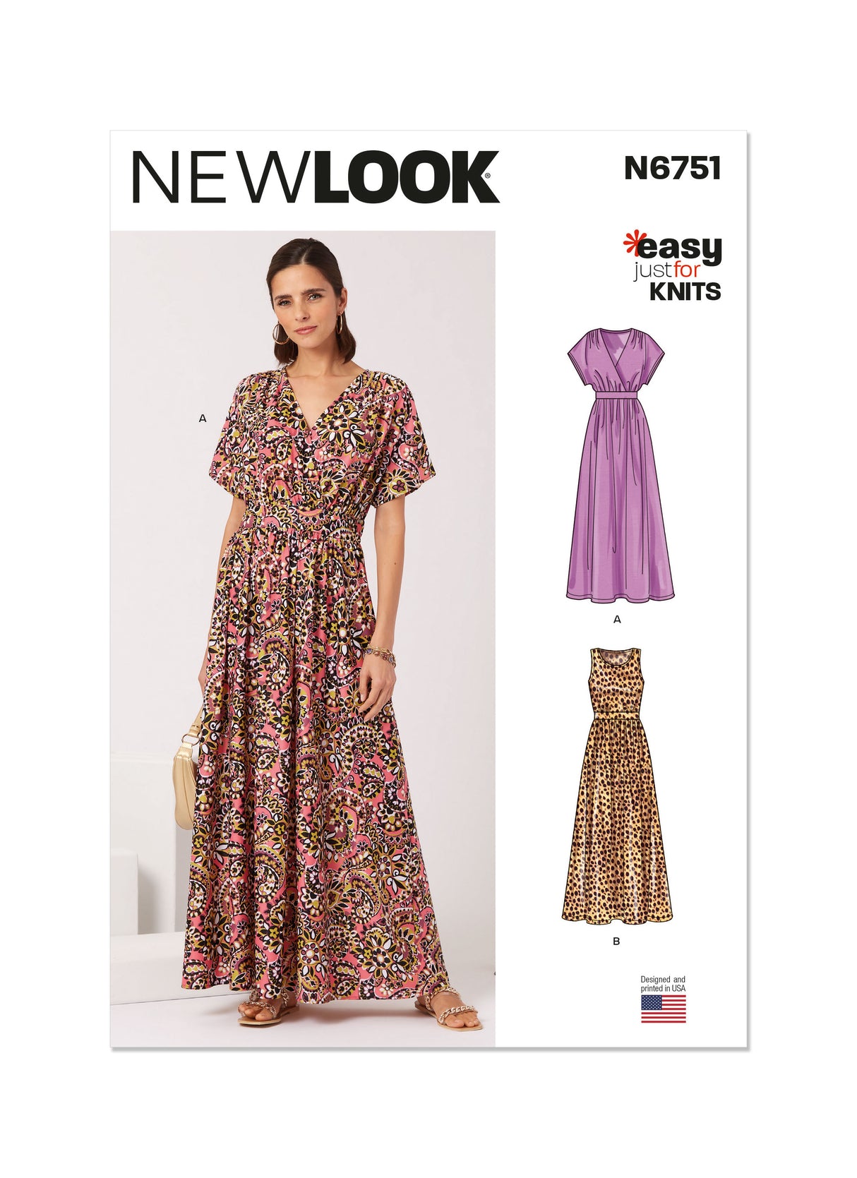 Patron New Look n°6751 – Robe pull pour femme