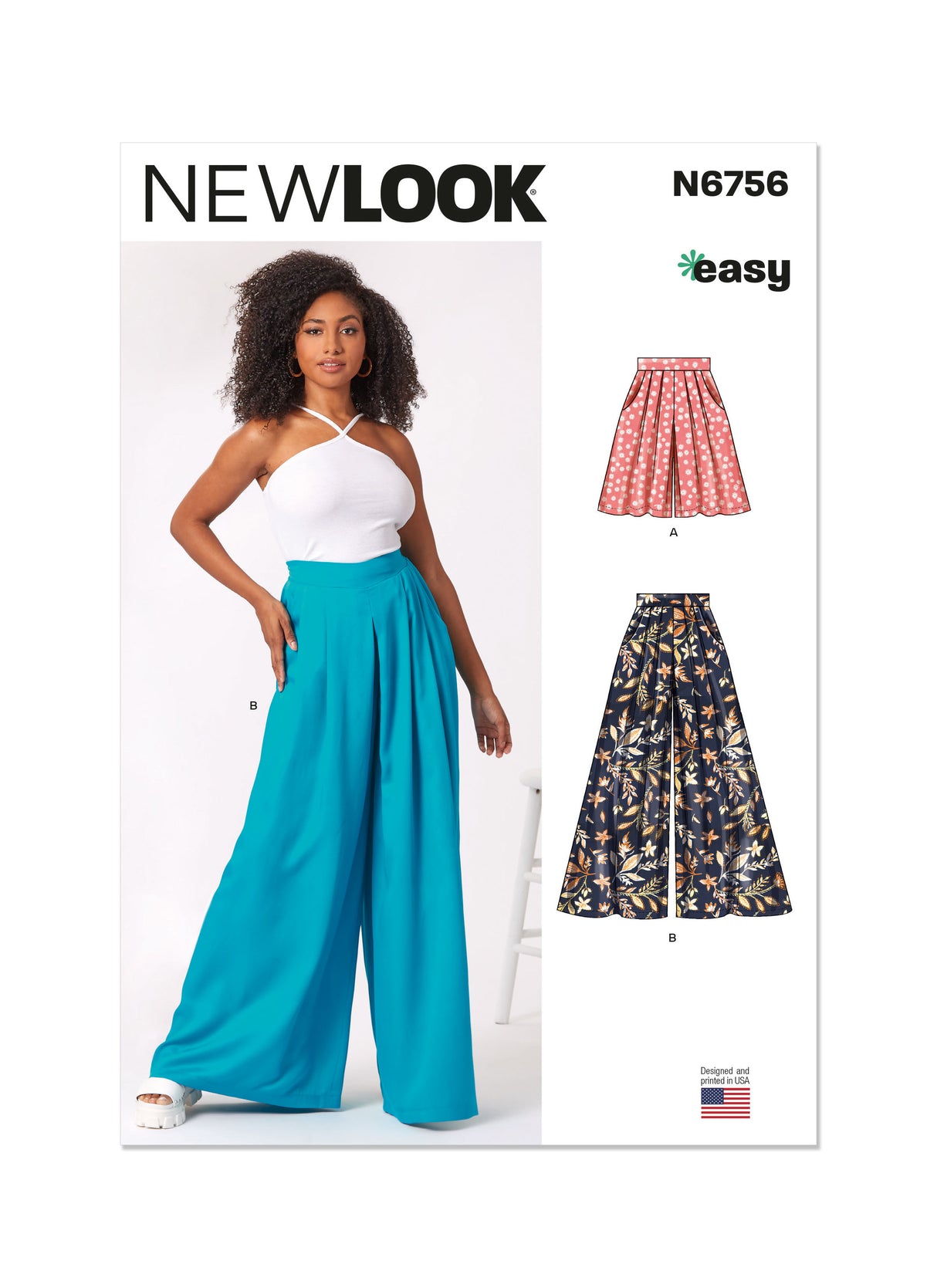 Patron New Look n°6756 – Short et pantalon pour femme