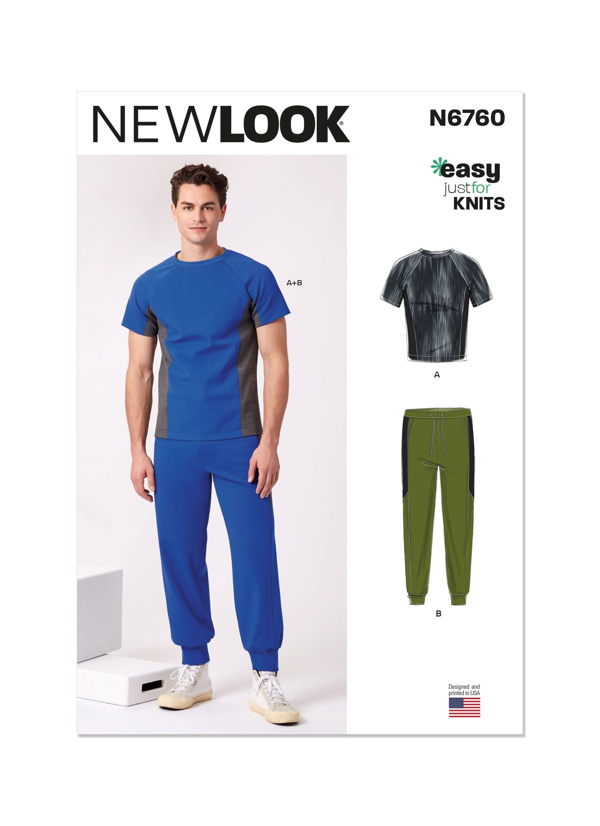 Patron New Look n°6760 – Ensemble haut et pantalon pour homme
