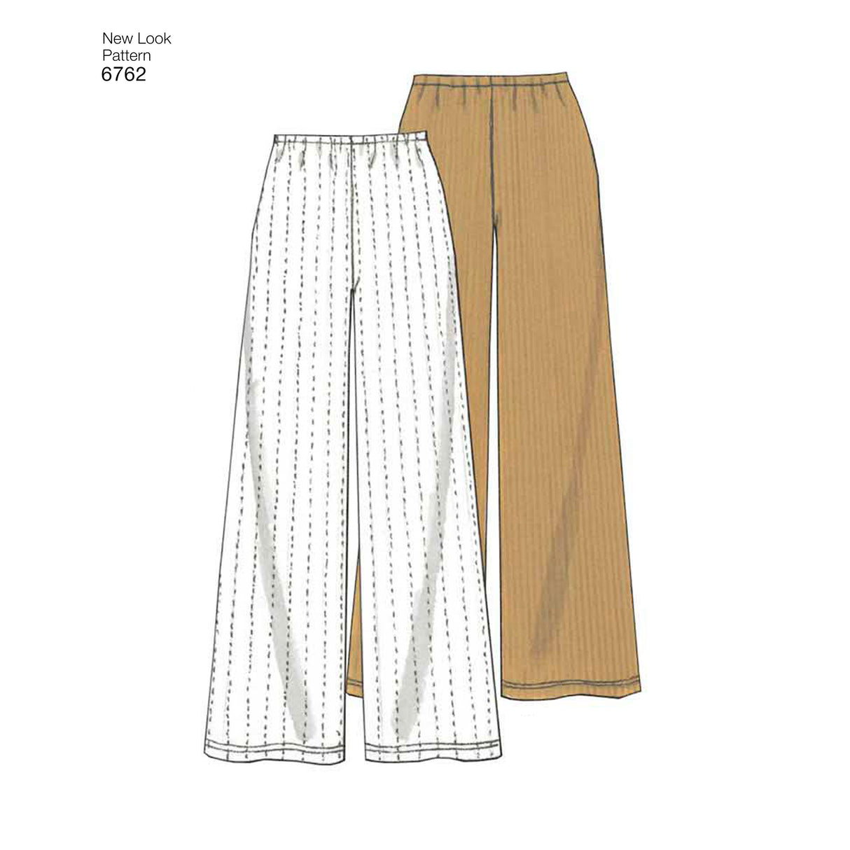 Patron New Look n°6762 – Ensemble jupe, pantalon, veste et t-shirt