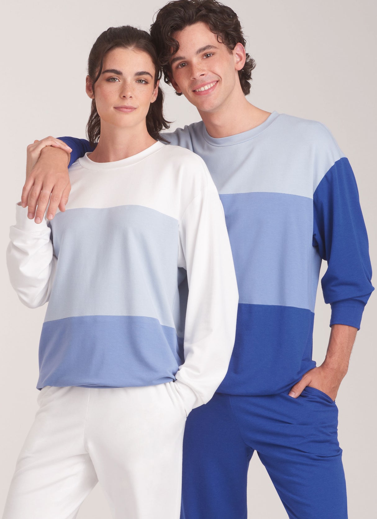 Patron New Look n°6772 – Ensemble sweat-shirt et pantalon de jogging unisexe
