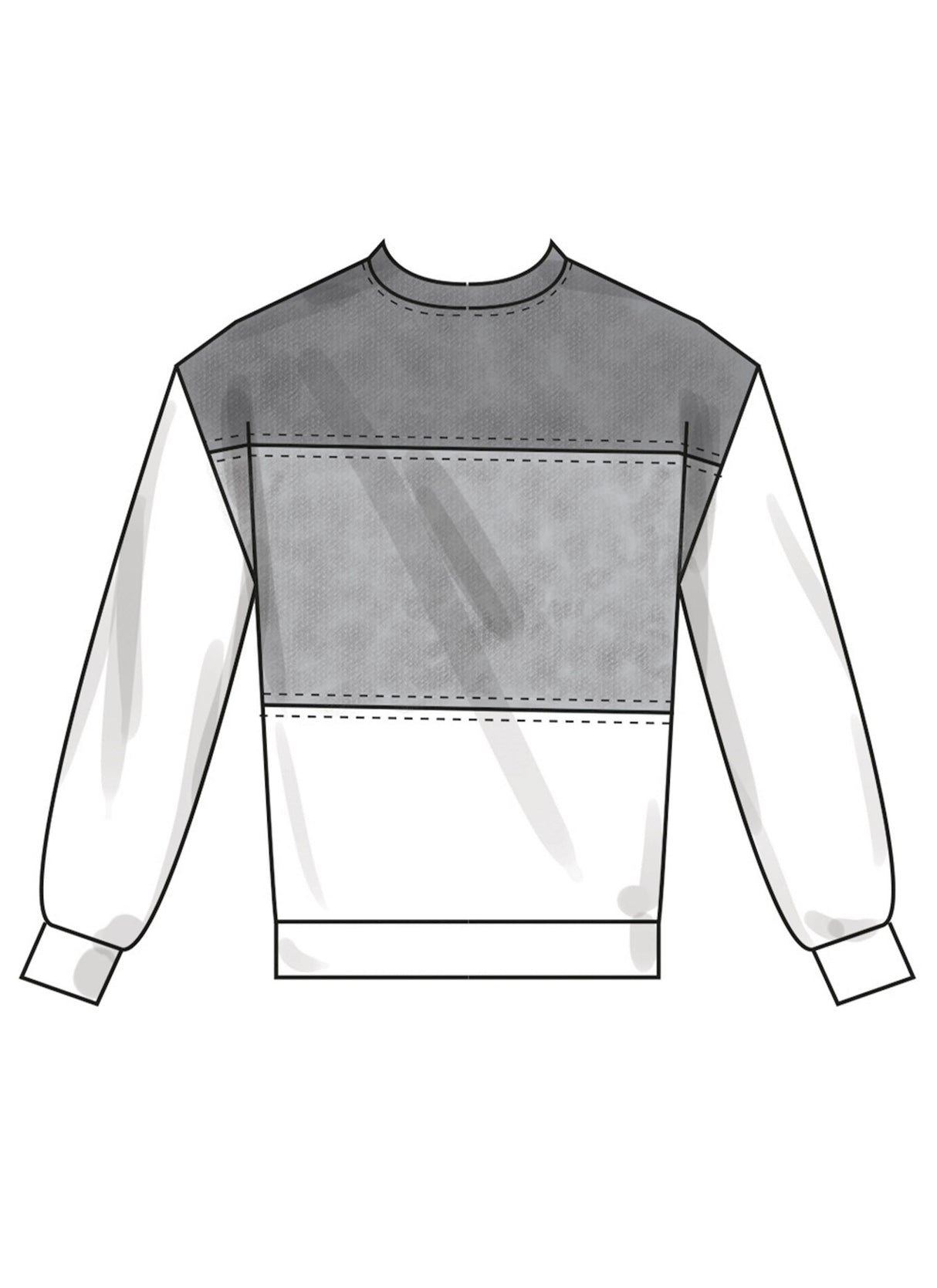 Patron New Look n°6772 – Ensemble sweat-shirt et pantalon de jogging unisexe