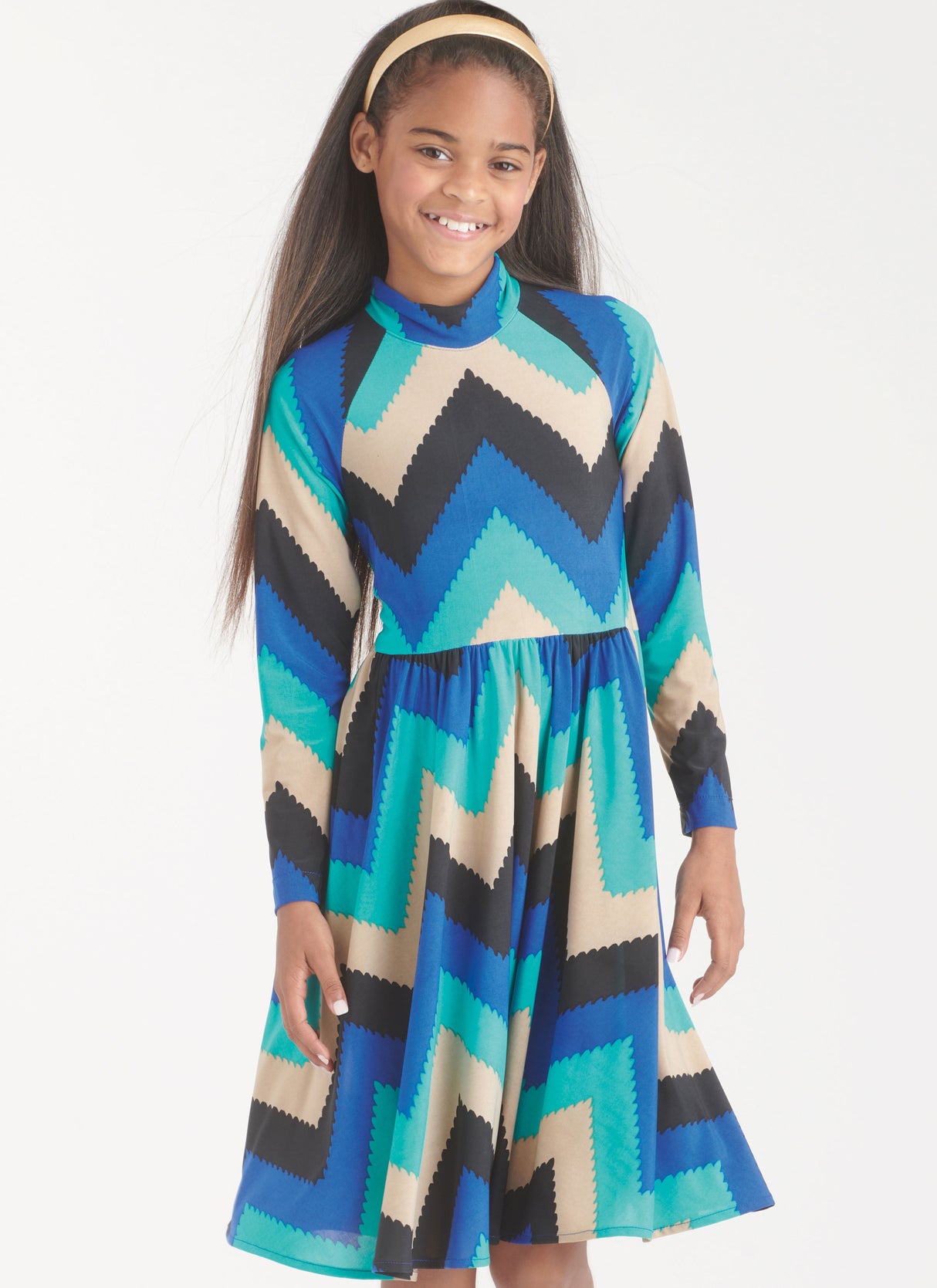 Patron New Look n°6773 - Robe en tricot pour enfants