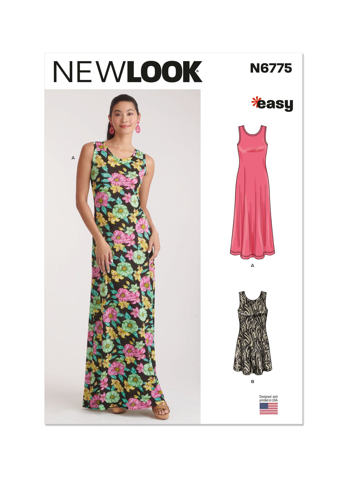 Patron New Look n°6775 – Robe en maille sans manches