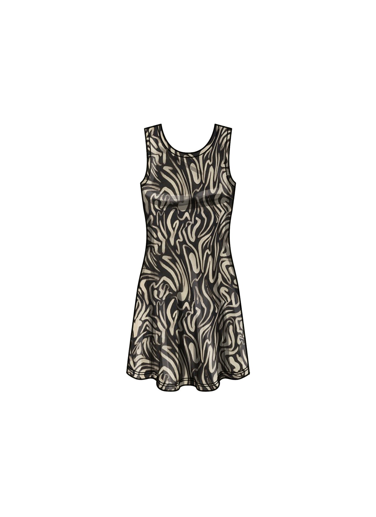 Patron New Look n°6775 – Robe en maille sans manches