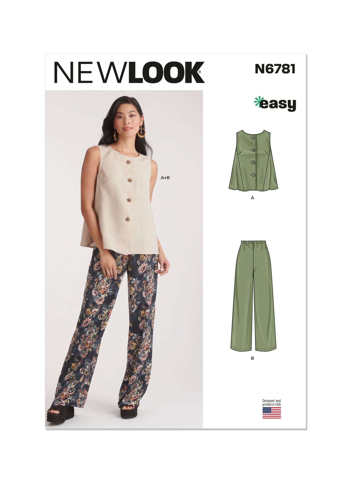 Patron New Look n°6781 – Haut et pantalon